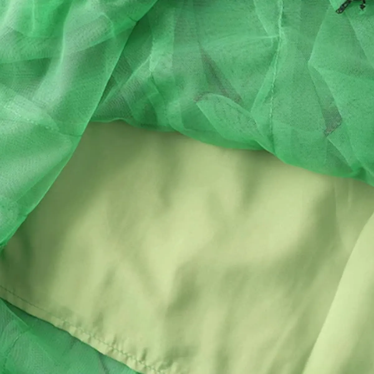 Women's Ruffled mesh Pleated midi Skirt, Elasticated high Waist Tulle Skirts