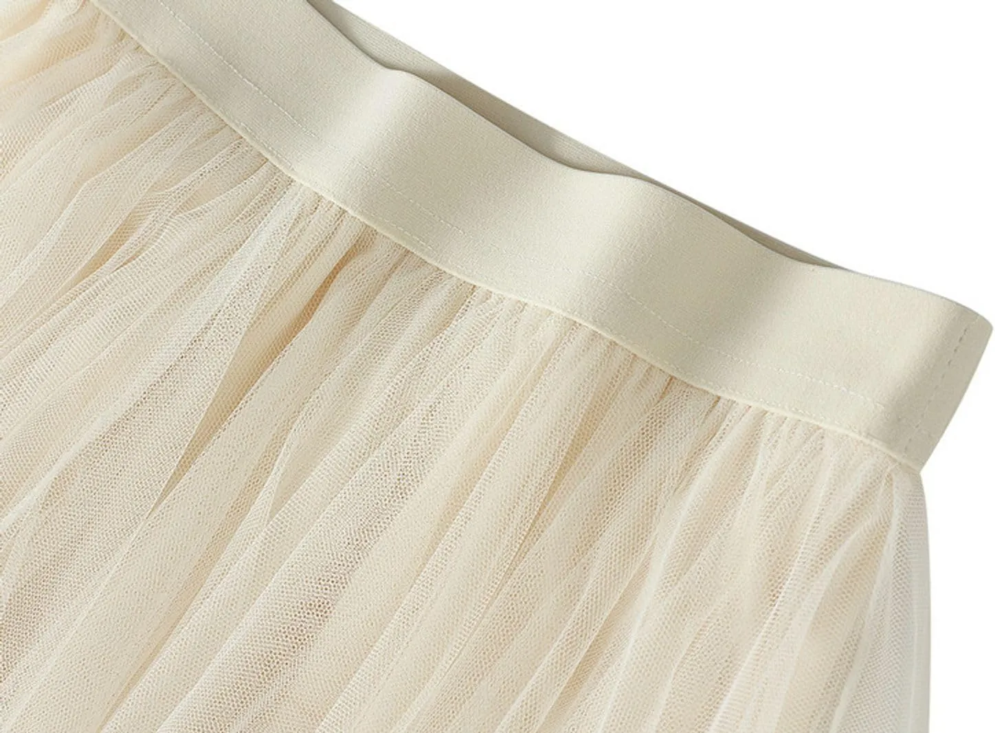 Women's Tulle Skirts Midi Long Fairy Skirt High Low Asymmetrical Hem Skirts Mesh Layered Tutu Skirt 2025 Fashion