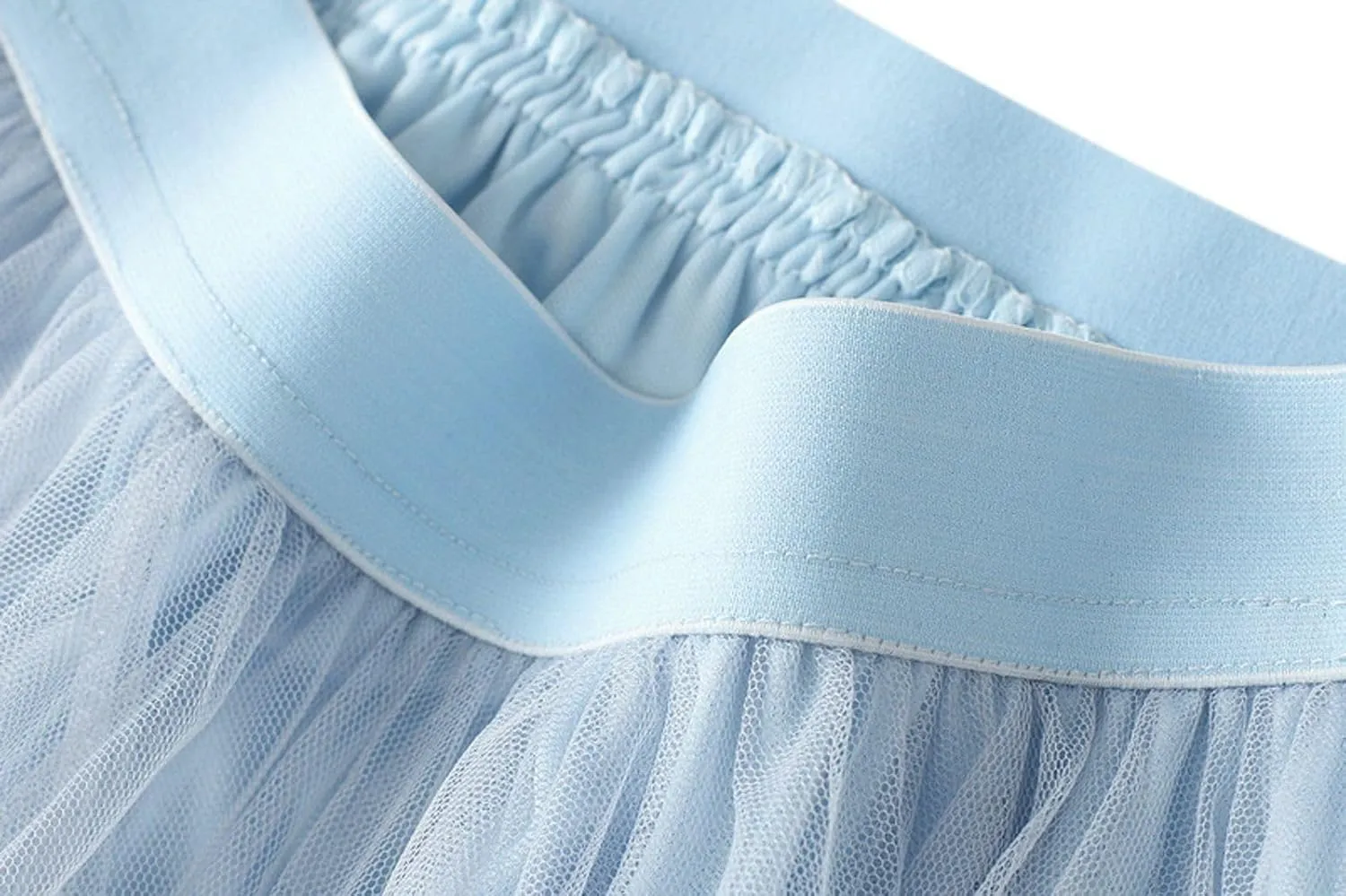 Women's Tulle Skirts Midi Long Fairy Skirt High Low Asymmetrical Hem Skirts Mesh Layered Tutu Skirt 2025 Fashion