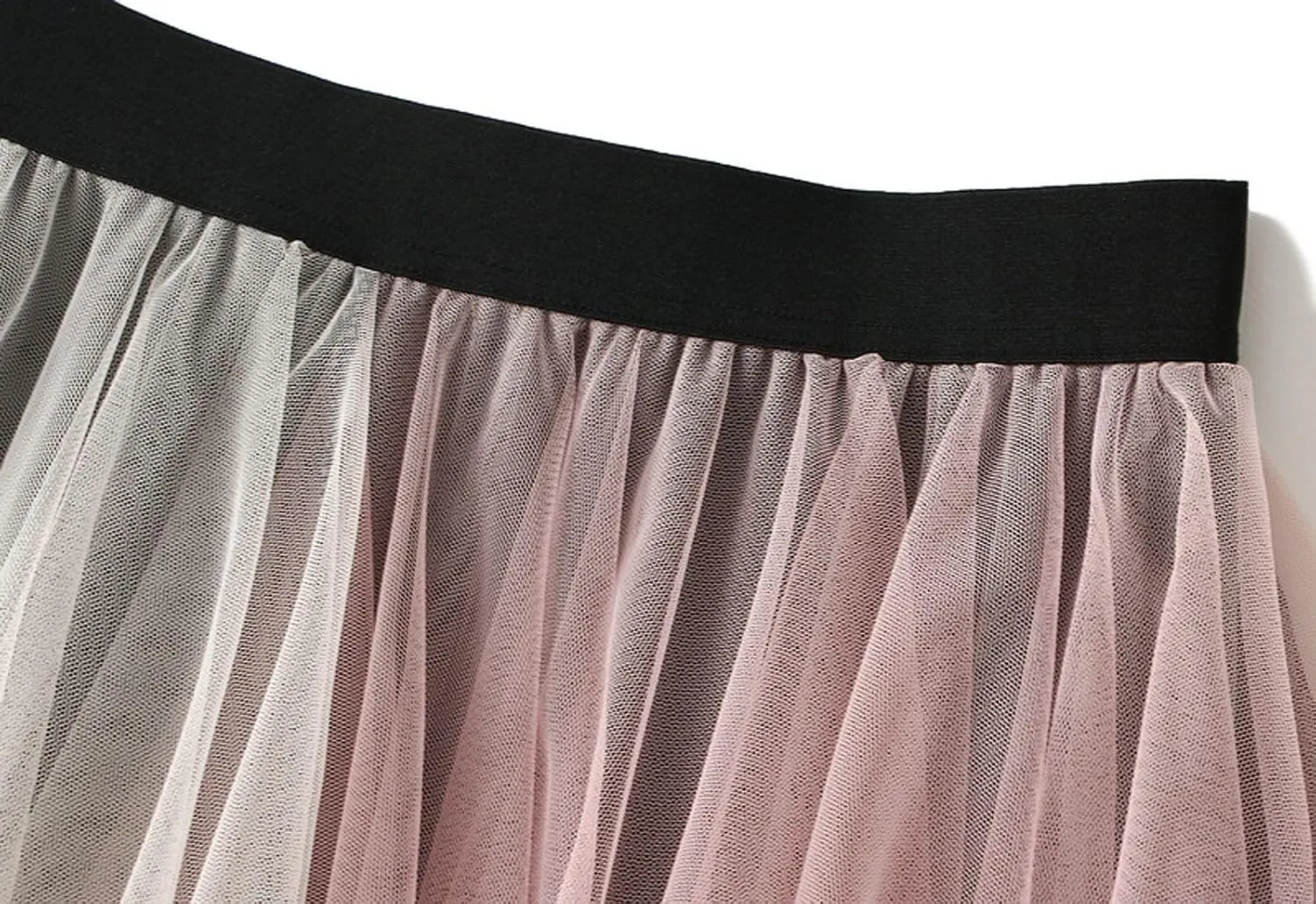 Women's Tulle Skirts Midi Long Fairy Skirt High Low Asymmetrical Hem Skirts Mesh Layered Tutu Skirt 2025 Fashion
