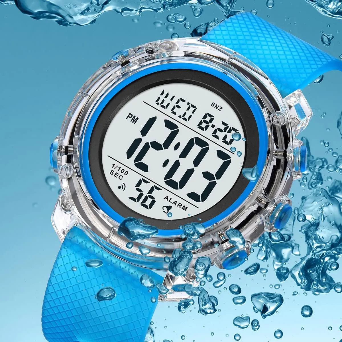 Wrist Watches for Women Digital Watch for Mens Womens Ladies Waterproof Watch Stopwatch Date LED
