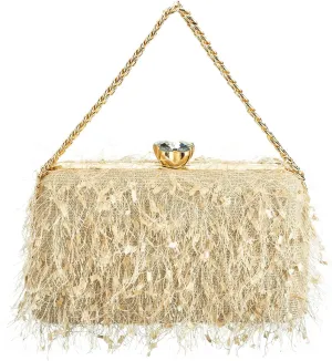 YYW Clutch Purse for Women Cute Handbags Top Handle Evening Bag Crossbody Bag Shoulder Bag for Wedding Party Prom Banquet